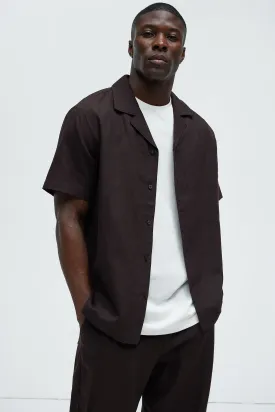 Bahamas Linen Shirt - Brown
