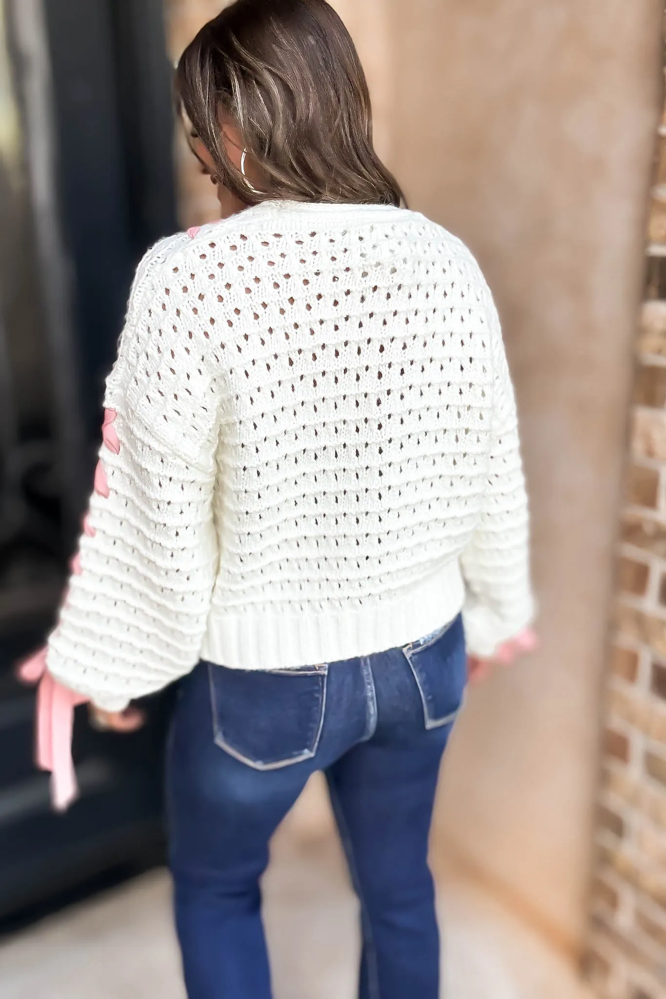 Bow Sweater Cardigan
