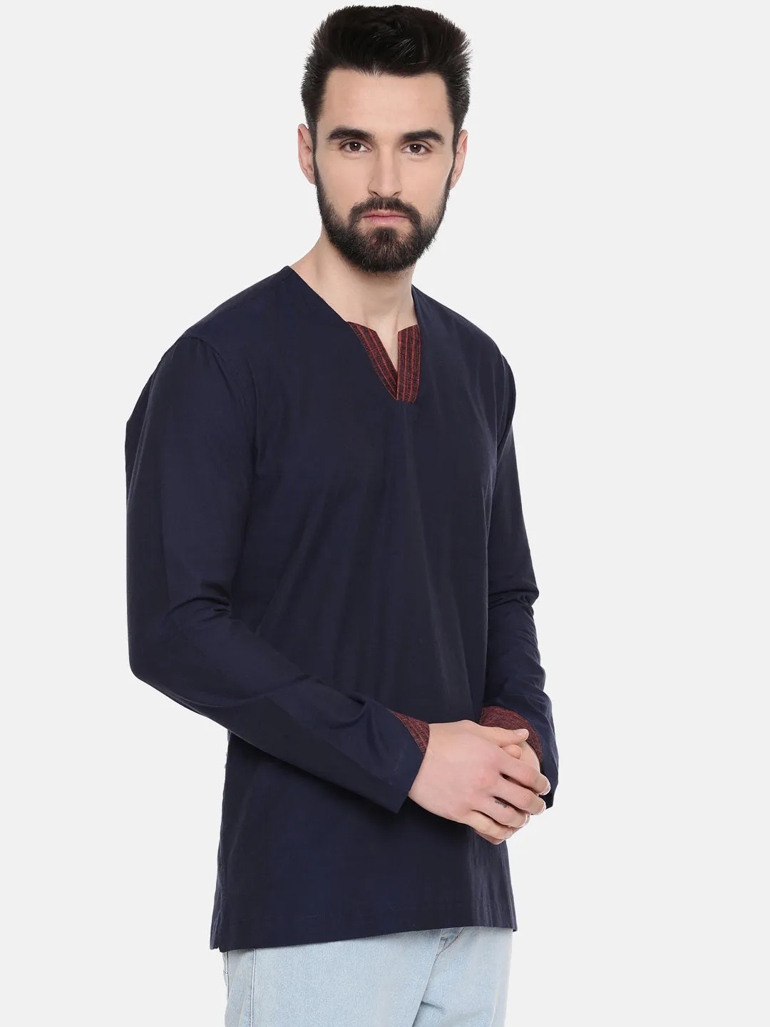 Bue Cotton Short Kurta - MMSK062