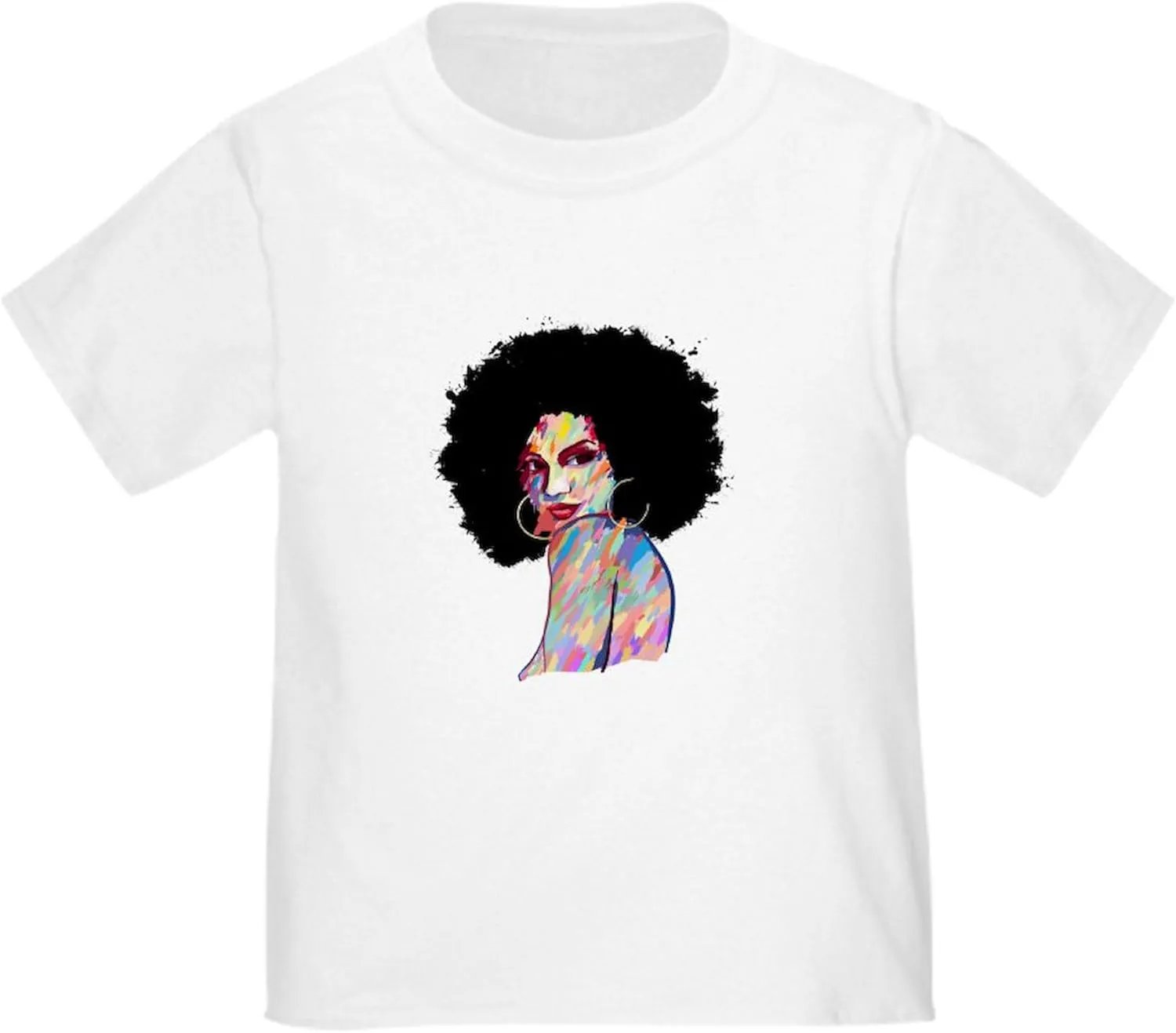 CafePress Artistic Black Woman Hand Painted African T Shirt Cute Toddler Graphic Tee, 100% Cotton