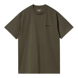 Carhartt WIP S/S Script Embroidery T-Shirt - Cypress/Black