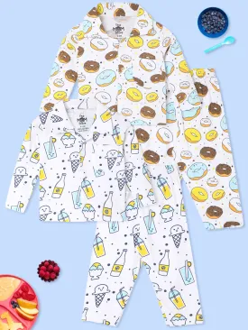 Combo of 2 Baby Pajama Sets -  My Smoothie & Sweet like a Doughnut