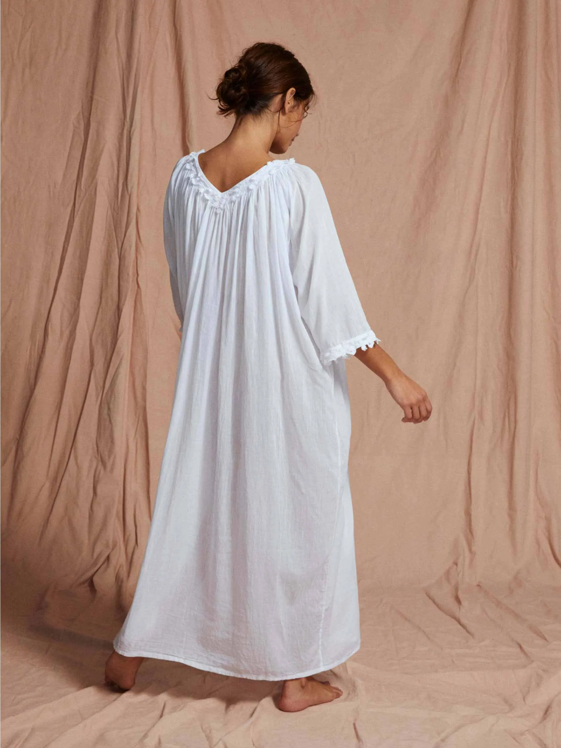 Cotton full length Julia nightdress