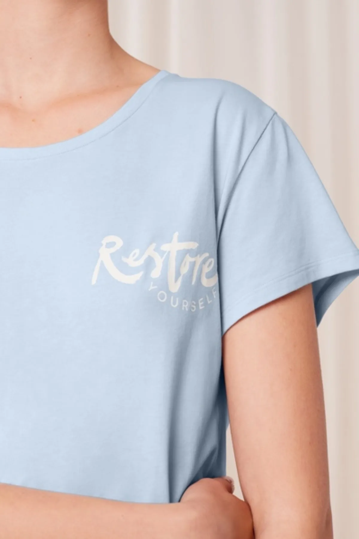 Cotton Nightdress in Blue