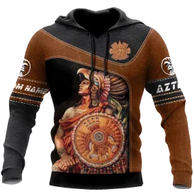 Custom Aztec Hoodie Mens, 3D Womens Aztec Hoodie Aztec Pullover Hoodie Aztec Gift For Him Her