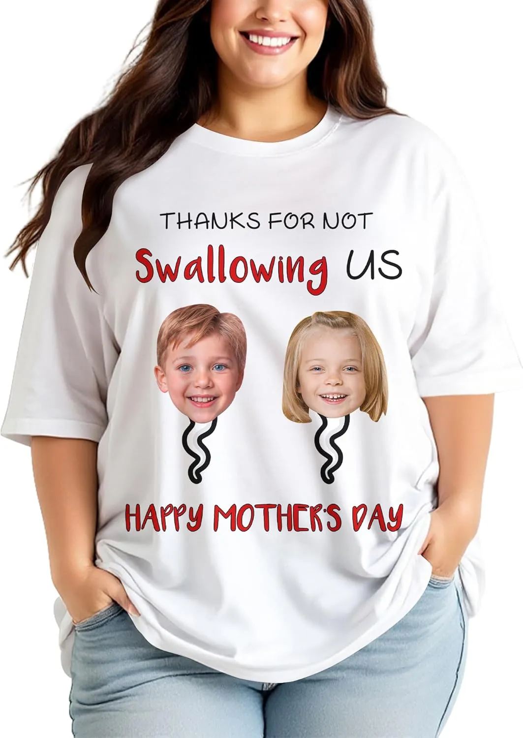Custom T Shirts for Mom Mama Grandma Personalized Shirt with Photo Customized Name Tee Unique Gifts for Mothers Day