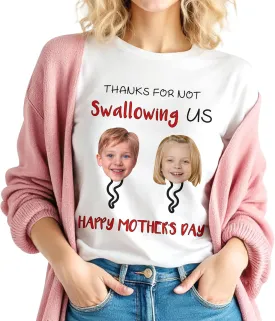 Custom T Shirts for Mom Mama Grandma Personalized Shirt with Photo Customized Name Tee Unique Gifts for Mothers Day