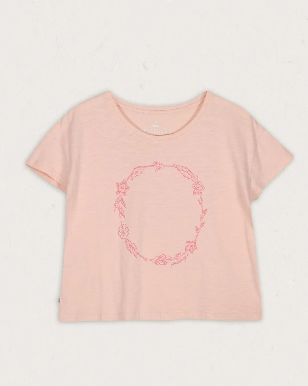 Daisy Chain Recycled Cotton T-Shirt - Peach Whip