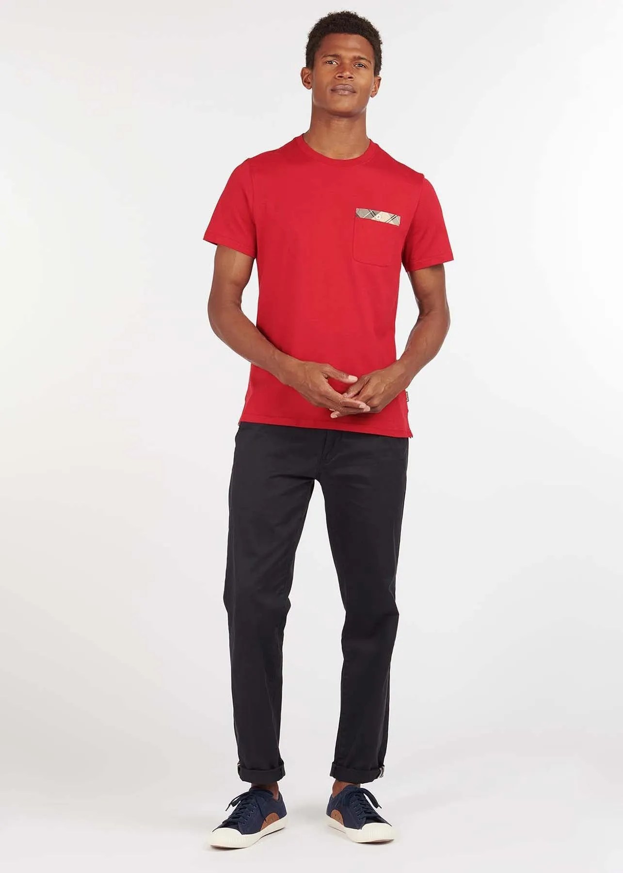 Durness pocket tee - chilli red