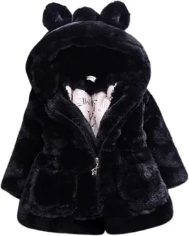 EISHOW Kids Boys Warm Thick Jackets Hooded Cotton Fleece Parka Coat Children Winter Zipper Outerwear