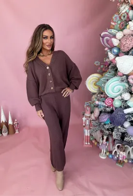 Ensley Long Sleeve Waffle Knit Sweater Cardigan