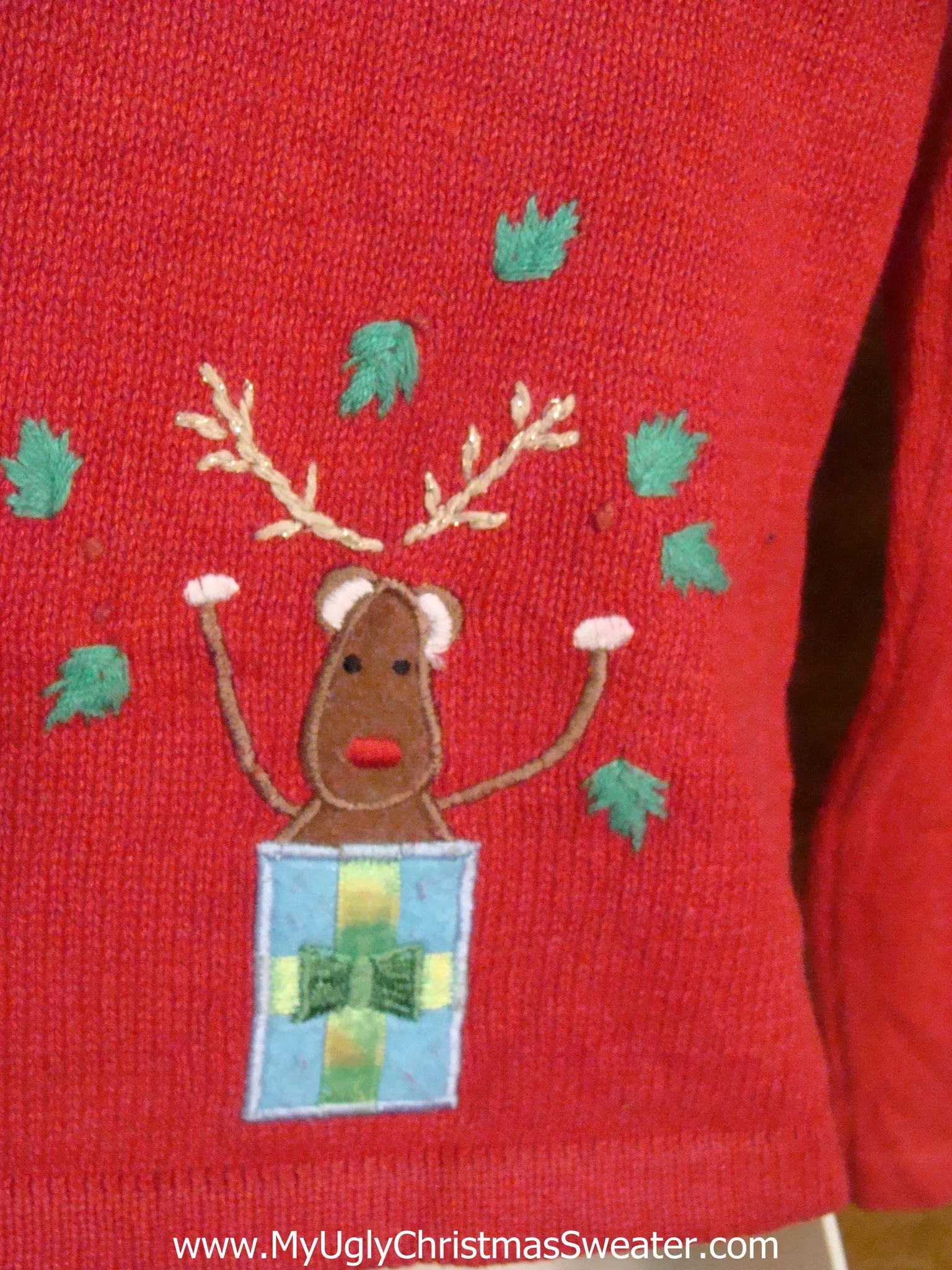 Funny Reindeer Ugly Christmas Jumper