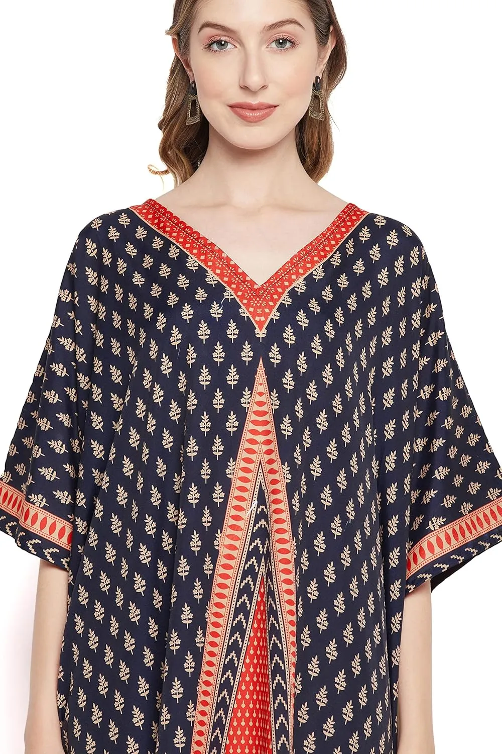 Goood Times Kaftan Dress Plus Size Polyester Long Maxi Beach Cover Ups Caftan Loungewear House Dresses for Women