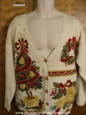 Horrible 80s Huge Tree Funny Christmas Sweater