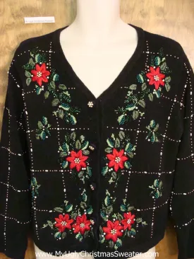 Horrible Poinsettias Cheap Ugly Christmas Sweater