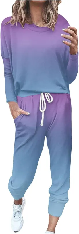 Jogger Sets for Women - 2 Piece Lounge Sets with Matching Sweatshirts