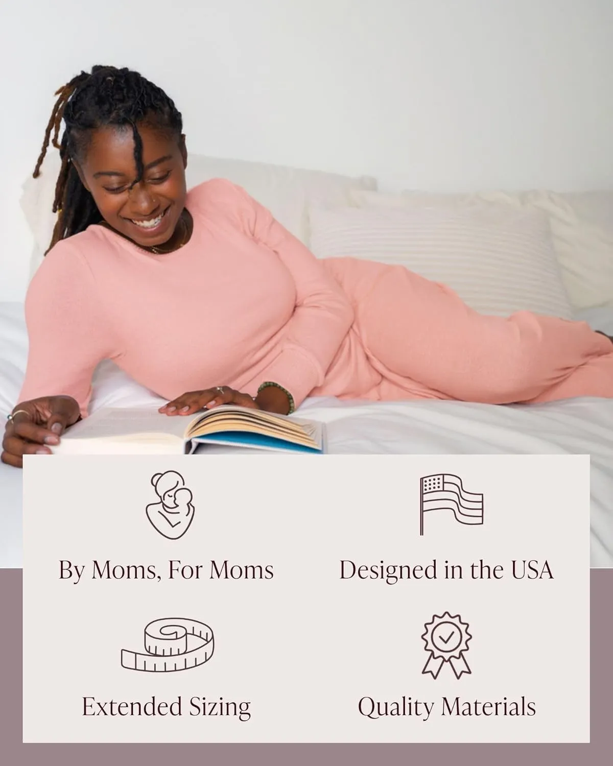 Kindred Bravely Zoe Nursing Pajama & Lounge Set, Postpartum Pajamas