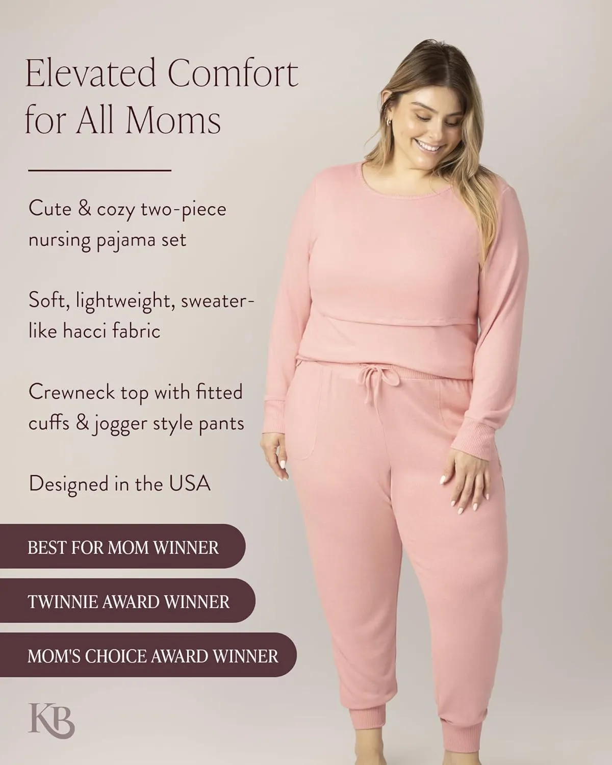 Kindred Bravely Zoe Nursing Pajama & Lounge Set, Postpartum Pajamas
