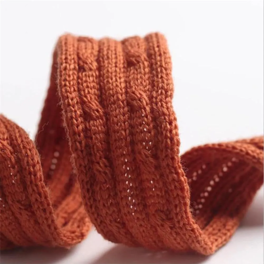 Knitted Belt Waistband Ribbon Replacement Wrap Tie Coat Strap