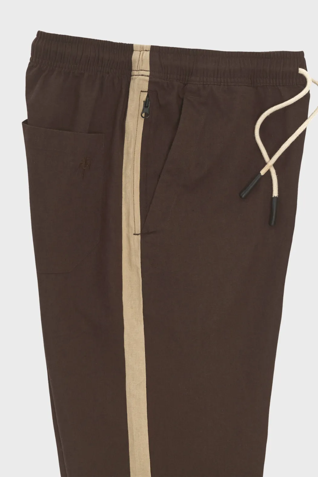 Linen Long Pant in Brown