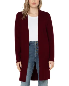 Liverpool Open Front Cardigan Red