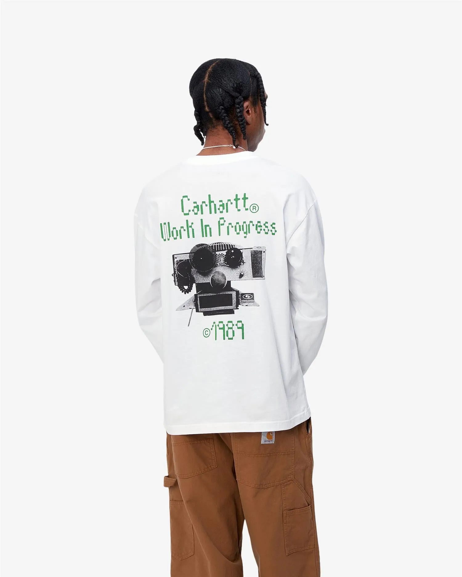 L/S SOUNDFACE T-SHIRT - WHITE