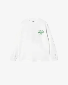L/S SOUNDFACE T-SHIRT - WHITE