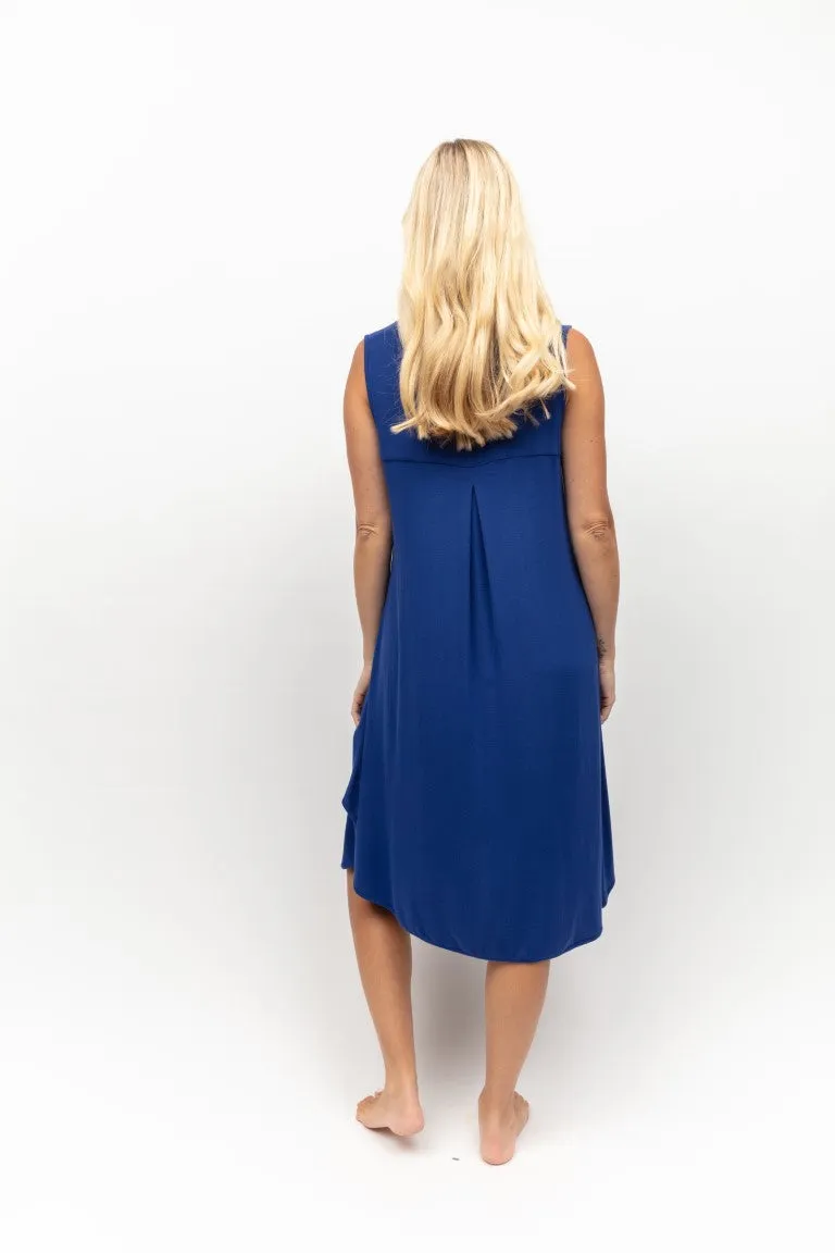 Madeline Jersey Modal Swing Nightdress Dark Blue