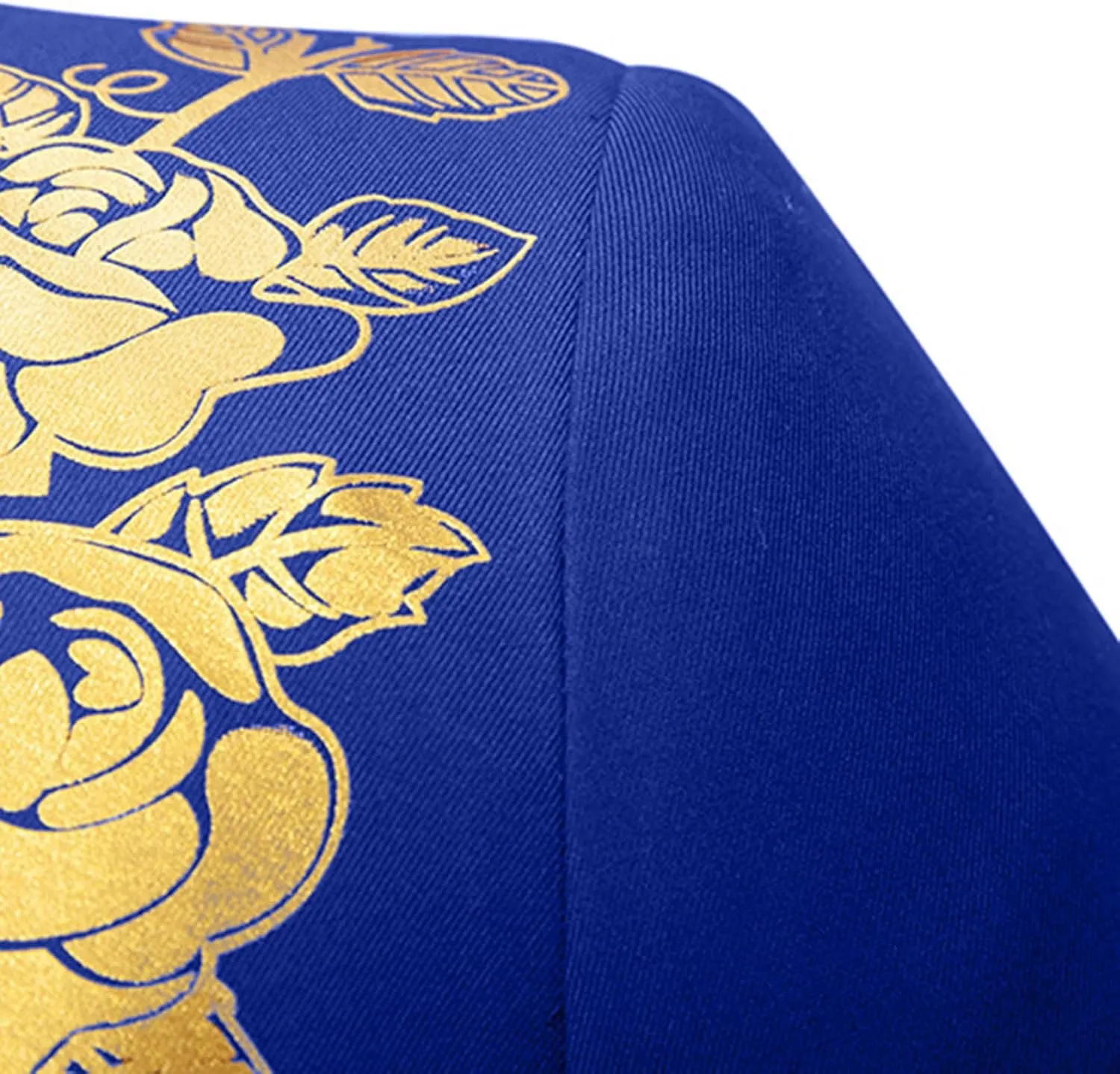 Men's Gold Embroidery Blazer Notched Lapel One Button Tuxedo Dress Suit Jackets Formal Party Prom Dinner Sports Coat