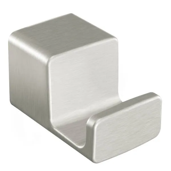 MOEN 90 Degree brushed nickel single robe hook