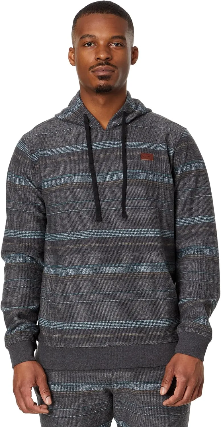 O'NEILL Men's Bavaro Stripe Pullover - Comfortable Hooded Sweatshirt for Men - Relaxed Fit with Front Pocket