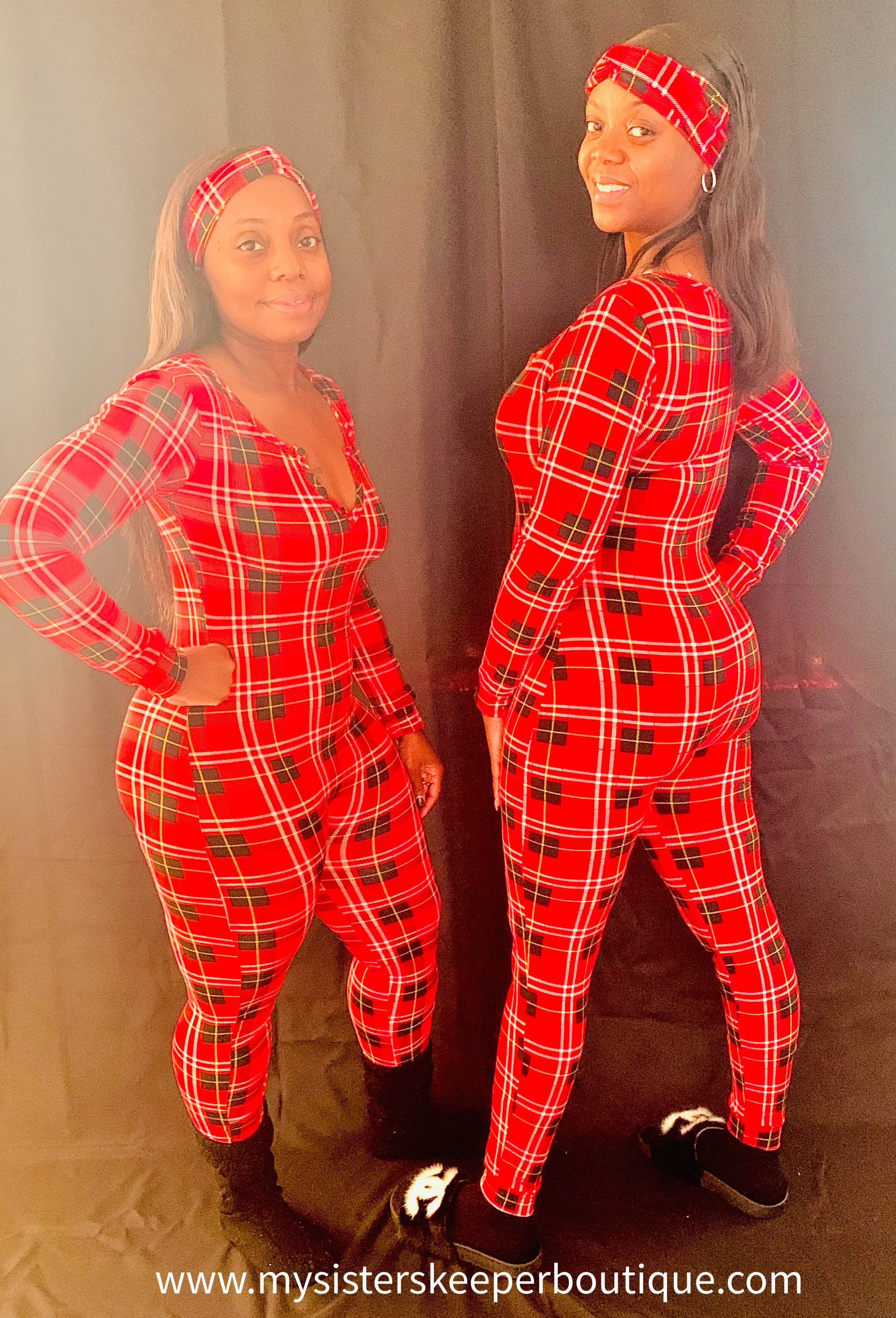 Onesie Christmas Pajama’s (Red)