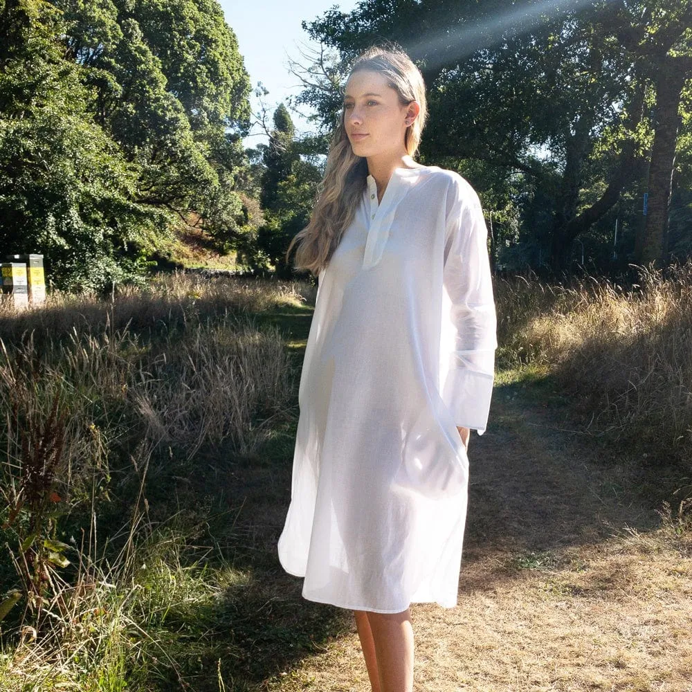 Organic Cotton Nightdress | Saturday White
