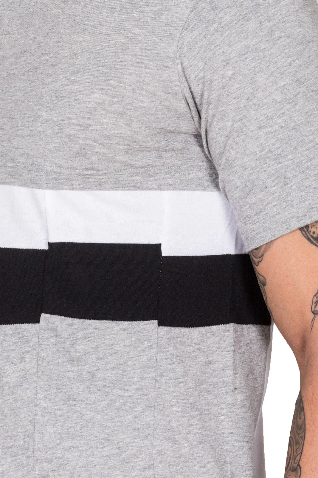 Panelled Colour Block T-Shirt