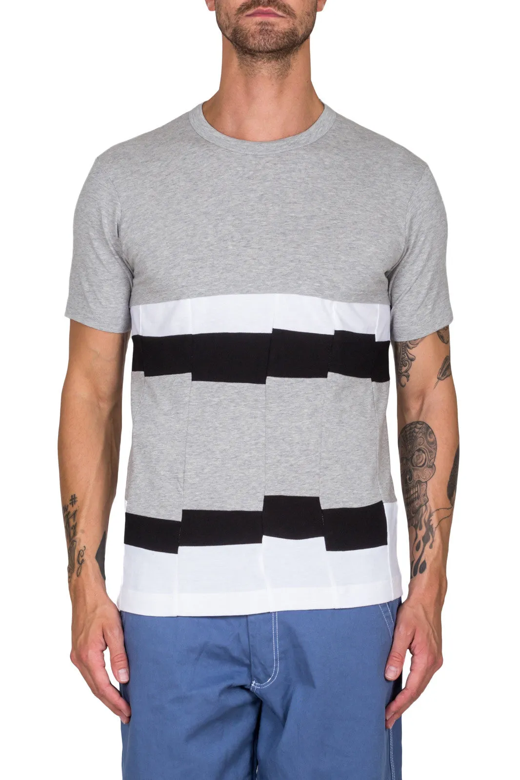 Panelled Colour Block T-Shirt