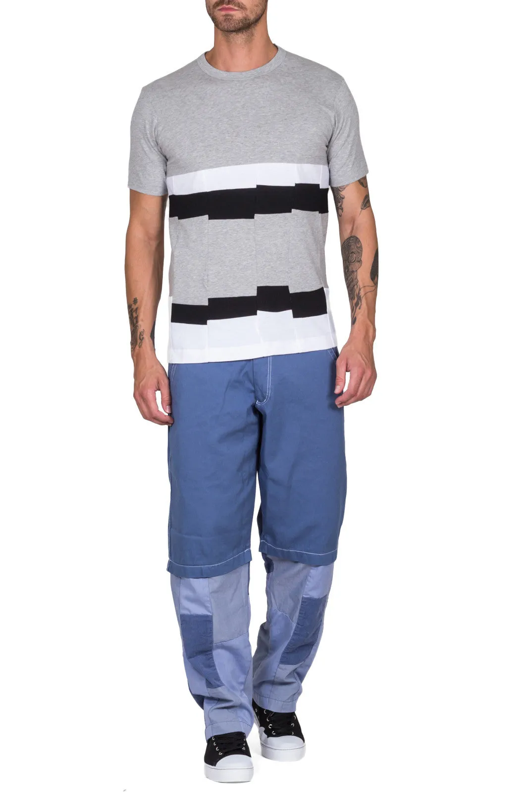 Panelled Colour Block T-Shirt