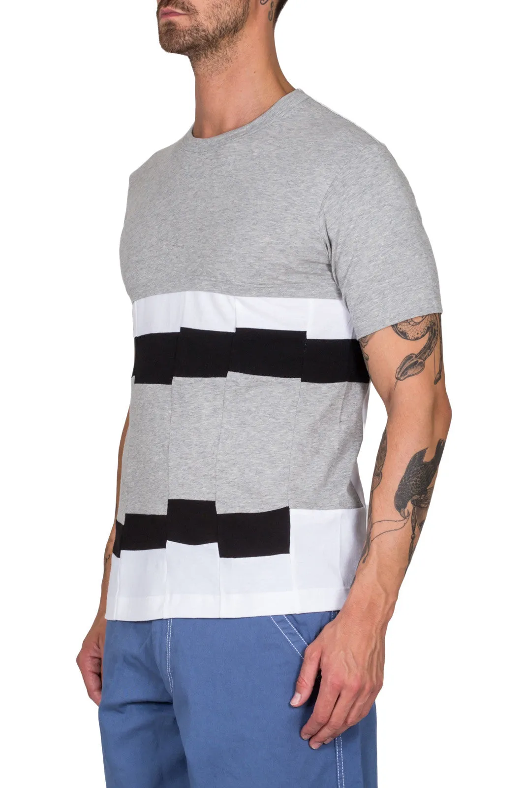 Panelled Colour Block T-Shirt
