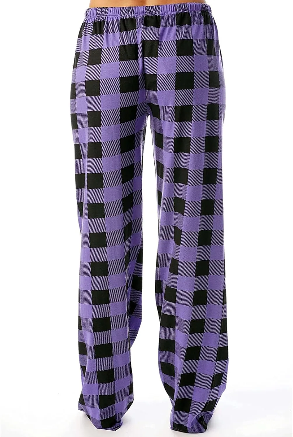 Plaid Pajama Pants Women Soft Comfy Buffalo Plaid Pj Pants Y2k Baggy Lightweight High Waisted Wide Leg Lounge Pants