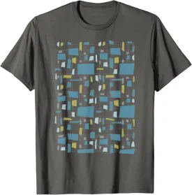 Retro Abstract Geometric Pattern T-Shirt