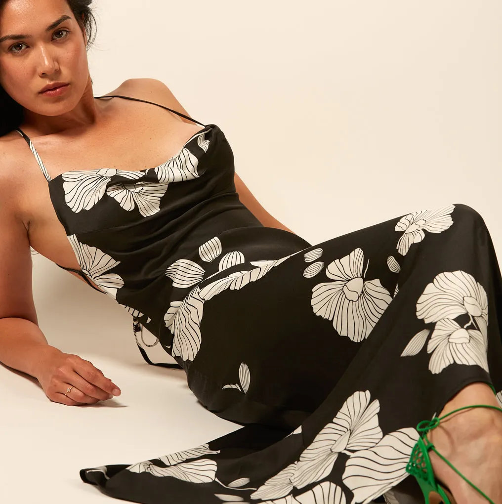 Robe longue dos-nu CANETTES