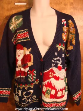 Santa Saying Ho Ho Ho Ugly Christmas Sweater