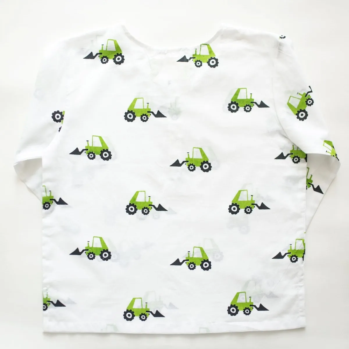 Scoopy Excavator- Unisex Kids Cotton Nightwear