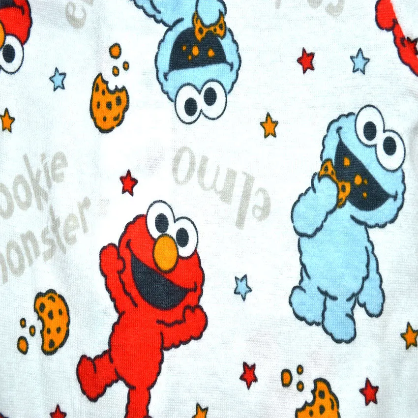 Sesame Street Cookie Monster Cotton Infant One Piece Pajamas