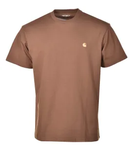 Short Sleeve Chase T Shirt Chocolate Gold