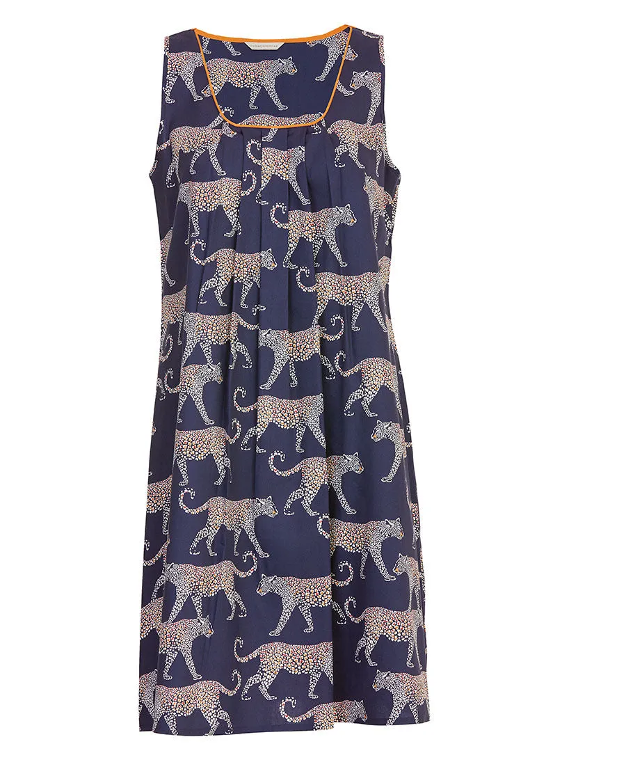Taylor Womens Leopard Print Short Nightdress