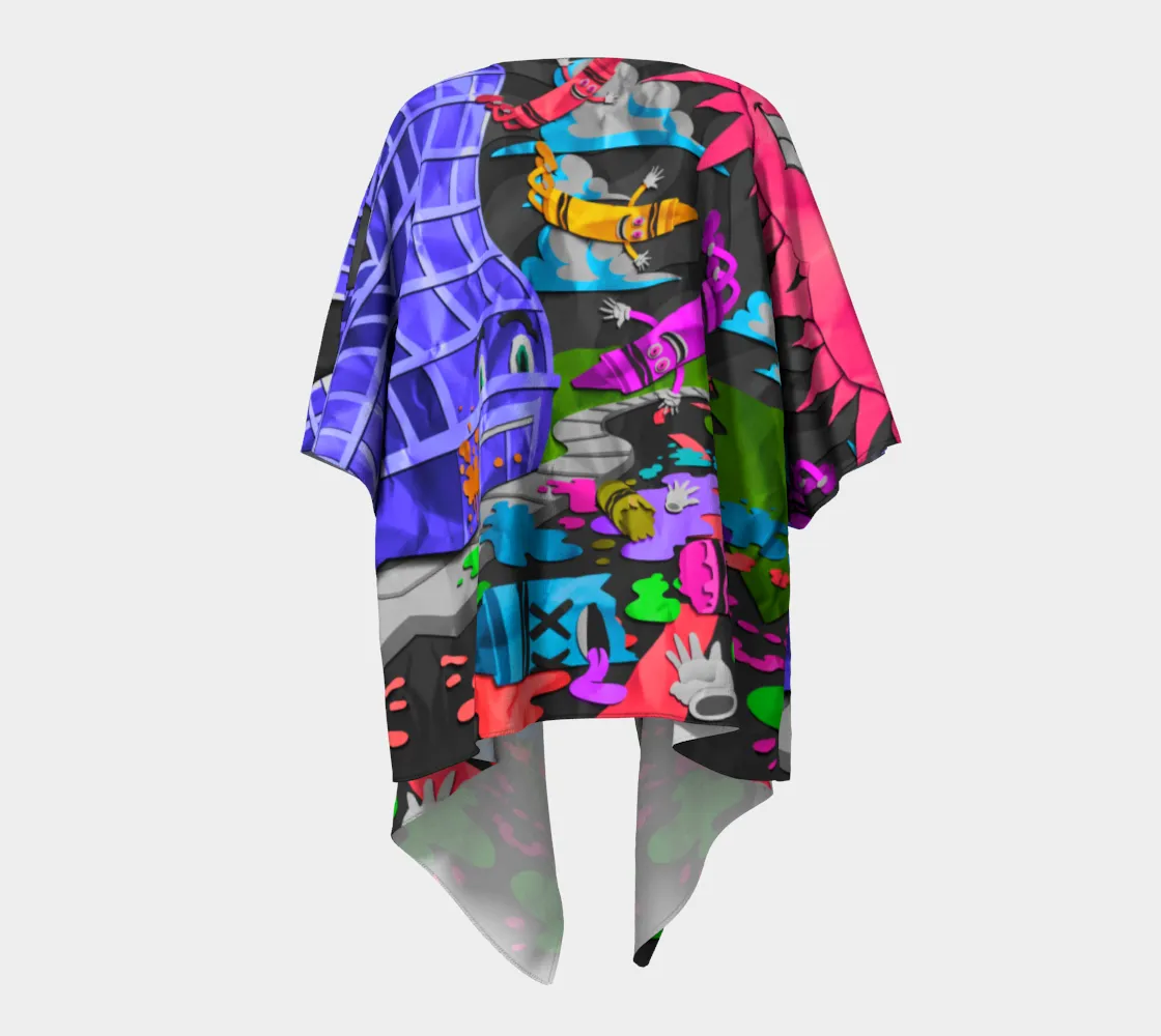 TICKLE ME PINK | DRAPED KIMONO | SALVIADROID