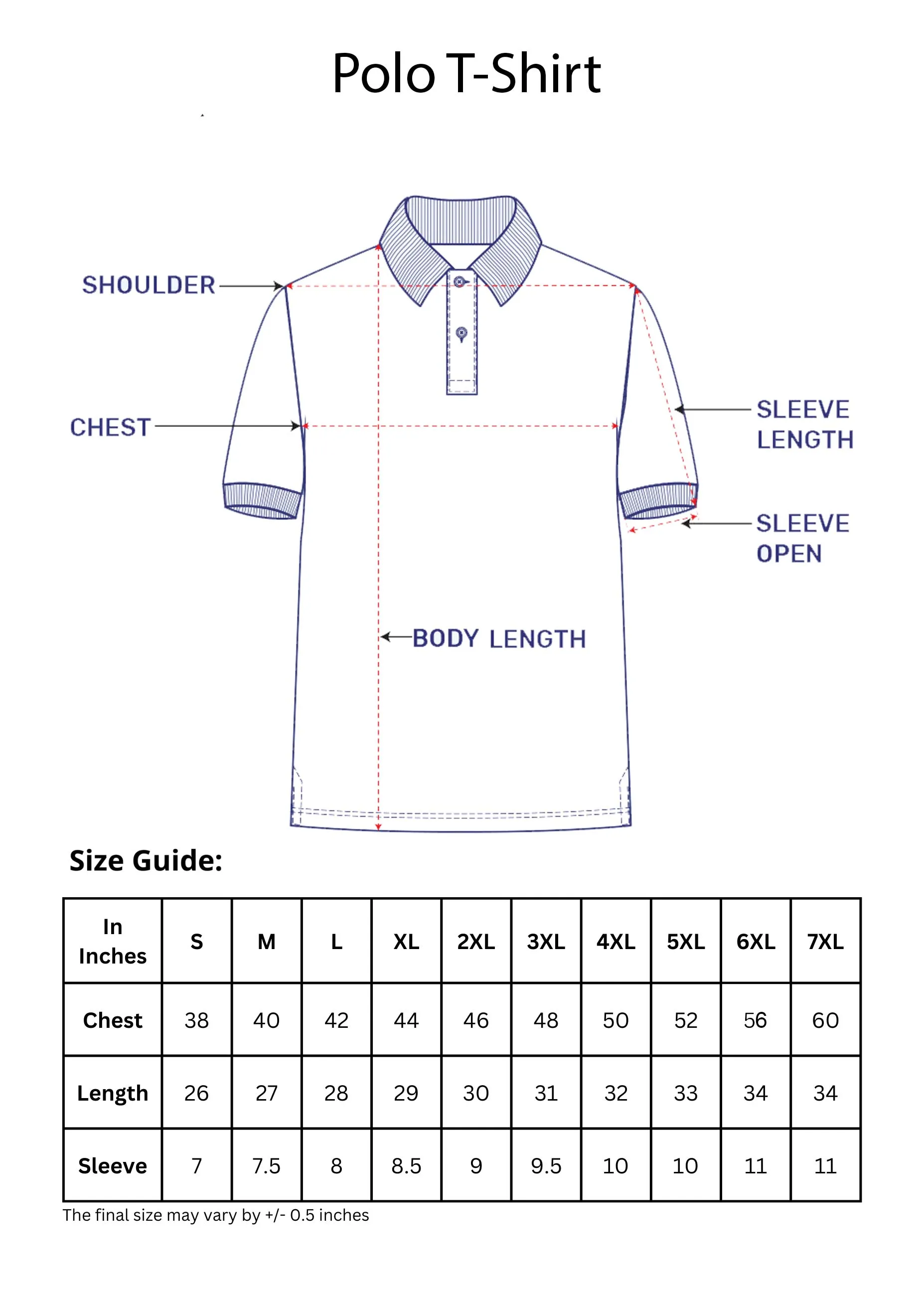 White Color Block Plus Size Polo T-shirt